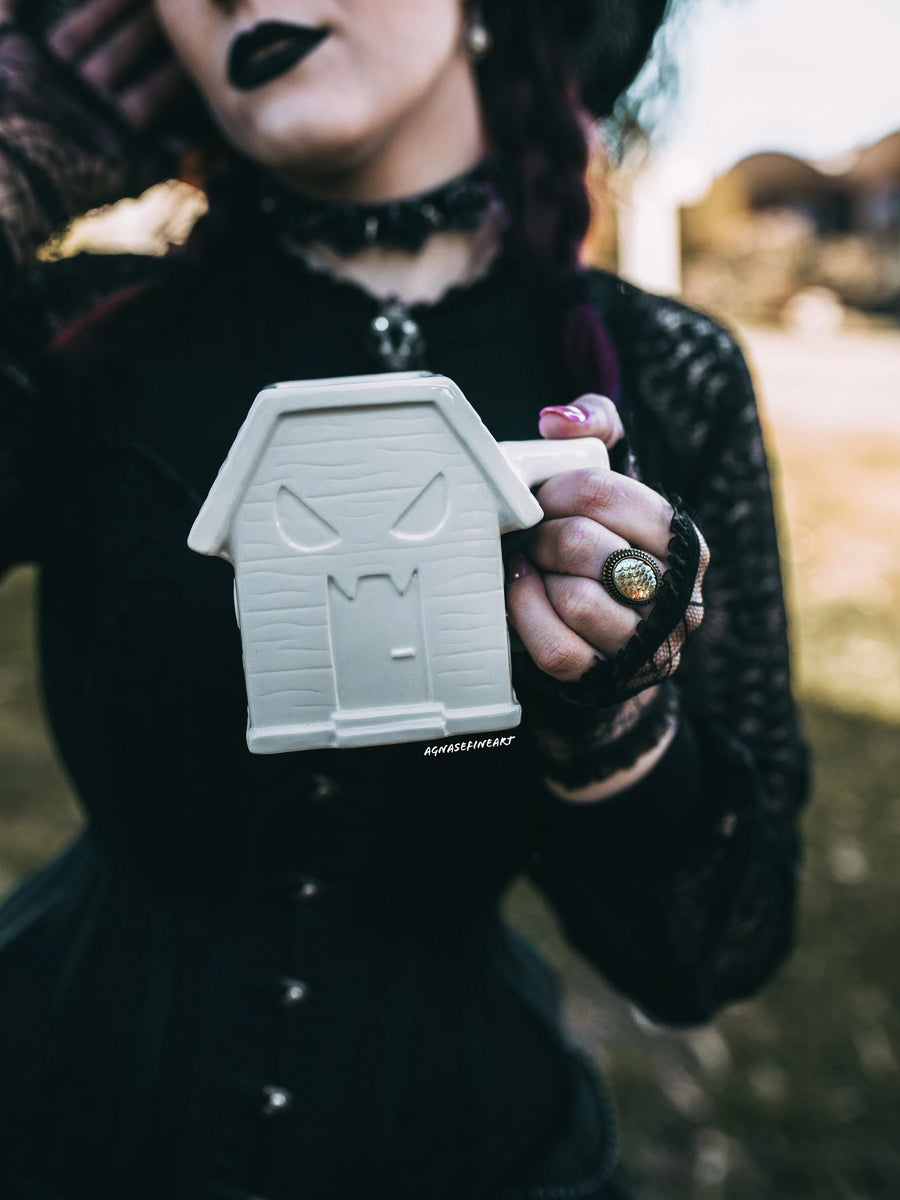 Spooky House Coffee Mug - White