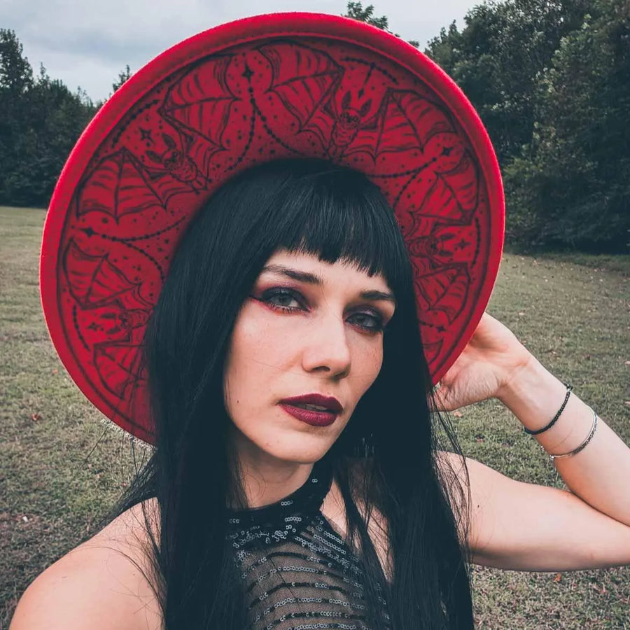 Fierce Red Batsy Design - Hat Regular