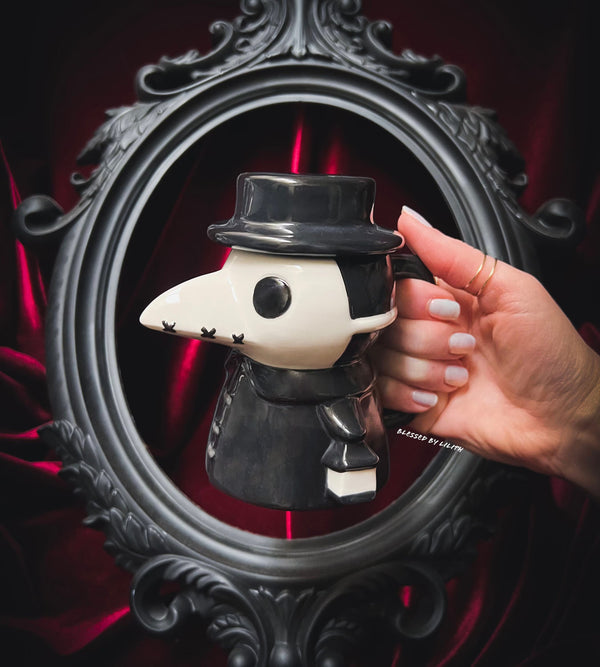 OOPS-  Plague Doctor Mug - White Mask