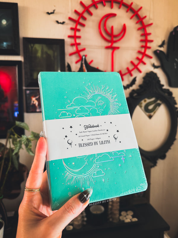 Holographic Sun and Moon Notebook