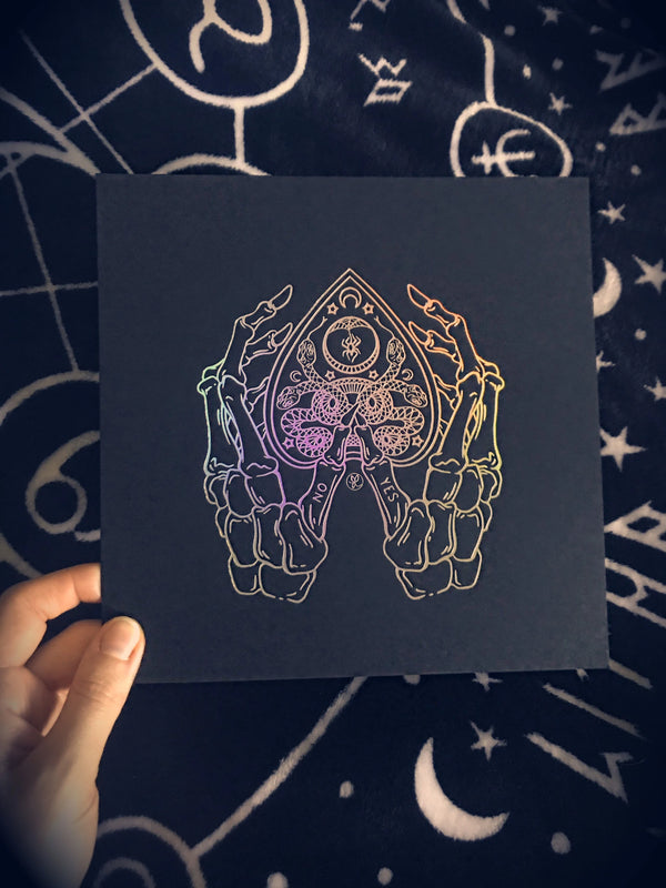 Holographic Ouija PRINT 8x8'' LIMITED