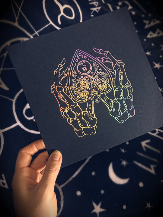 Holographic Ouija PRINT 8x8'' LIMITED