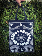 Snake Skeleton Tote Bag