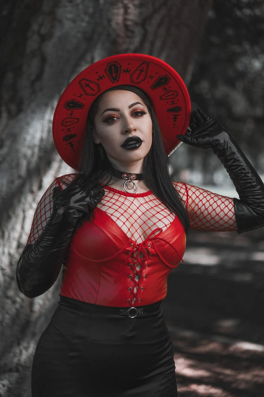 Fierce Red Coffin Design - Hat Regular